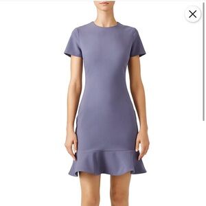 Likely Periwinkle Beckett Ruffle Hem Mini Dress
